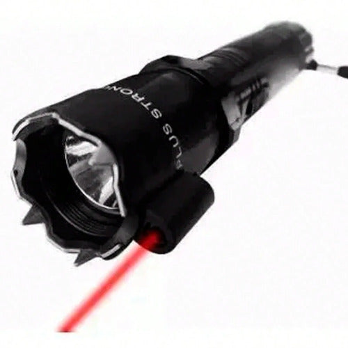 Lanterna de protectie cu electrosoc si laser rosu