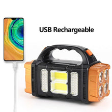 Lanterna cu LED  si acumulator solar sau USB